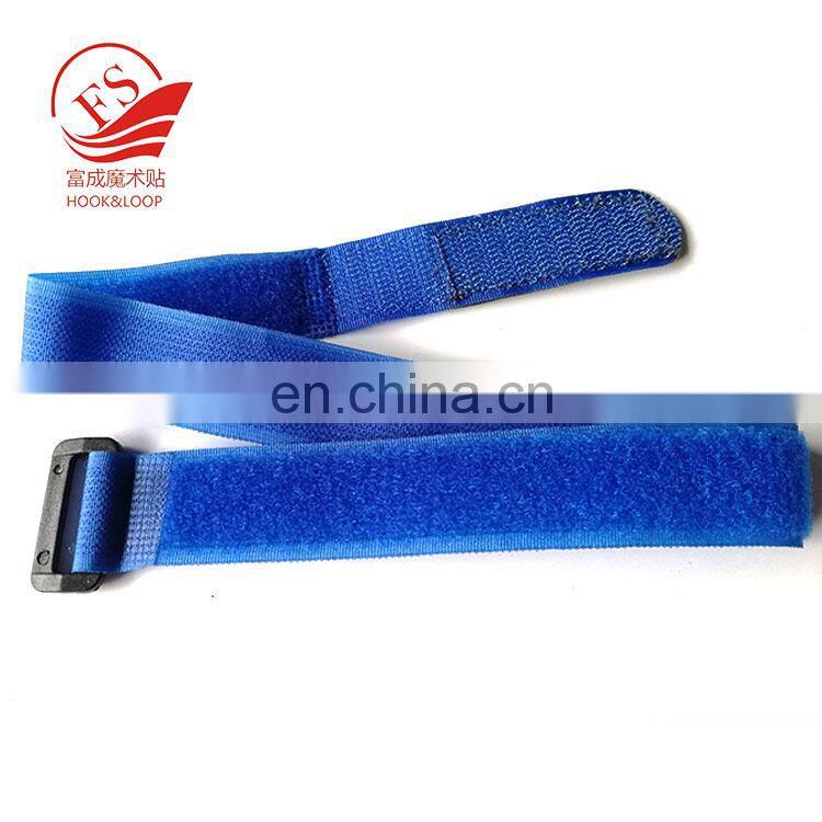 China factory flexible  stitching or  welding hook loop buckle strap with custom rubber