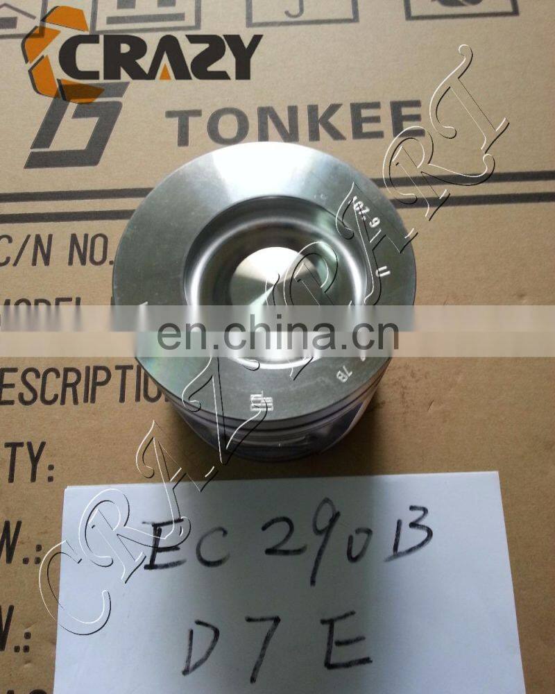 20405577 diesel engine D7E piston for EC290B excavator spare parts,D7E engine parts