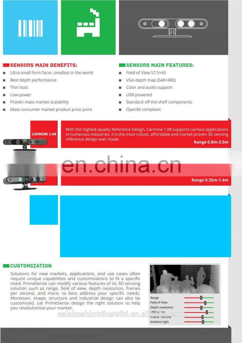 VR AR Develop Sensor Primsense Carime 1.08 Sensor 3D Scanner in Stock