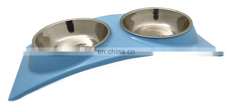 Unique Design Hot Sale Stainless Steel Raised Elevated Pet Dog Cat Food Bowl Feeder