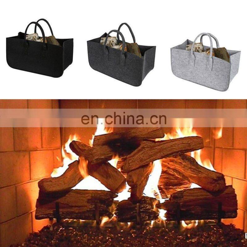 Firewood Carry Bag Environmental Shopping Bag Polyester Felt Bag with Handle