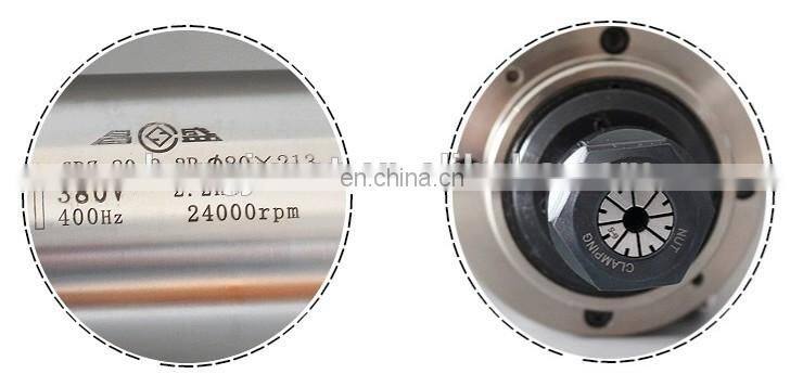 2.2kw spindle kit 220v 80mm water cooling spindle motor+2.2kw inverter+80mm spindle clamp+75w pump+13pcs ER20