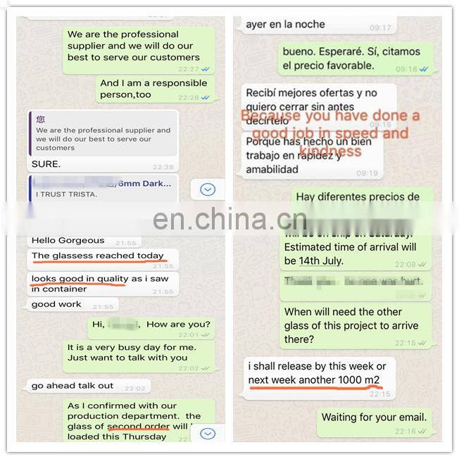 Customized safety toughened laminated glass staircases stairway