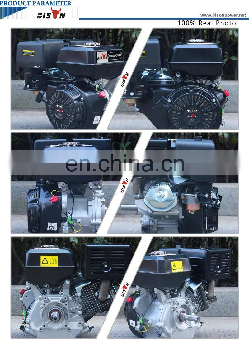 Bison(CHINA) single cylinder 192fd 20 hp electric start gas powered engine