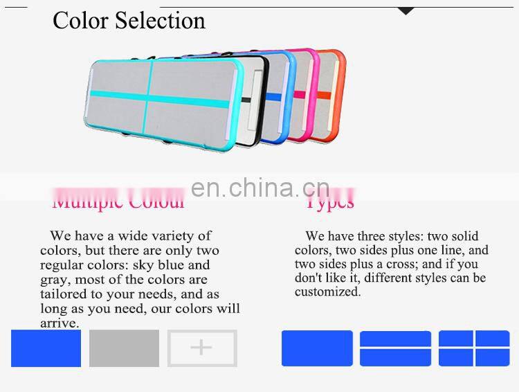 3x1m 10cm wholesale australia cheerleading inflatable air tumble track gymnastics mat with pump