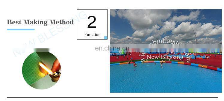 Giant funny amusement PVC mobile inflatable onland water park