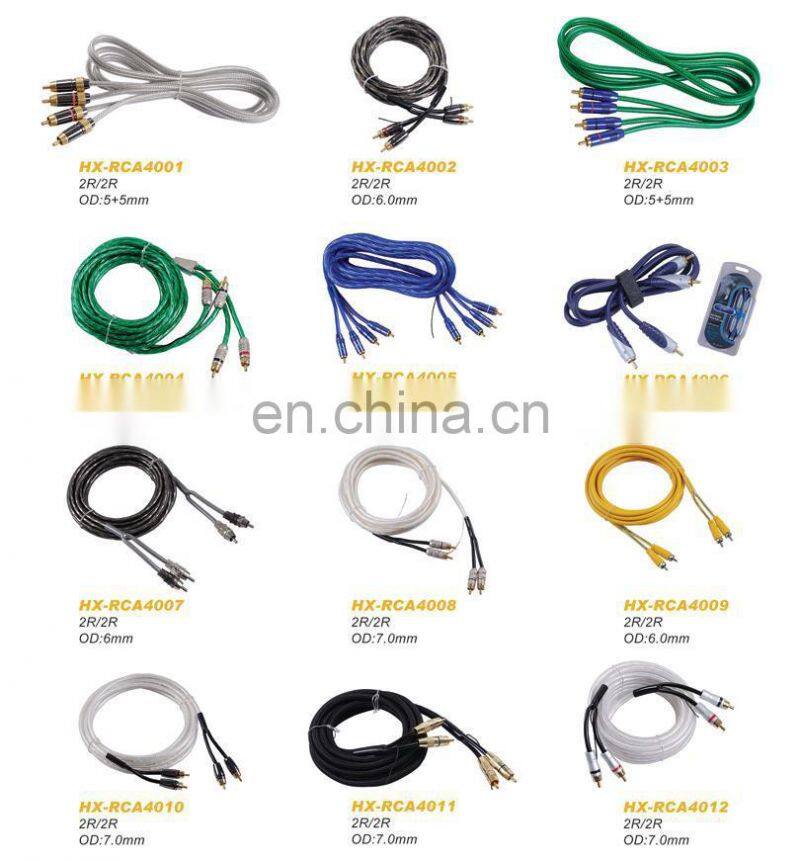 High Quality 1 RCA Male to 1 RCA male Adapter Audio RCA Cable