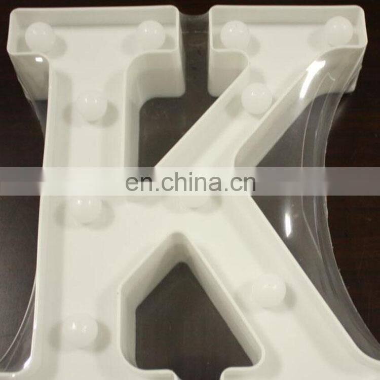 wedding party events decoration plastic mini led sign love letters