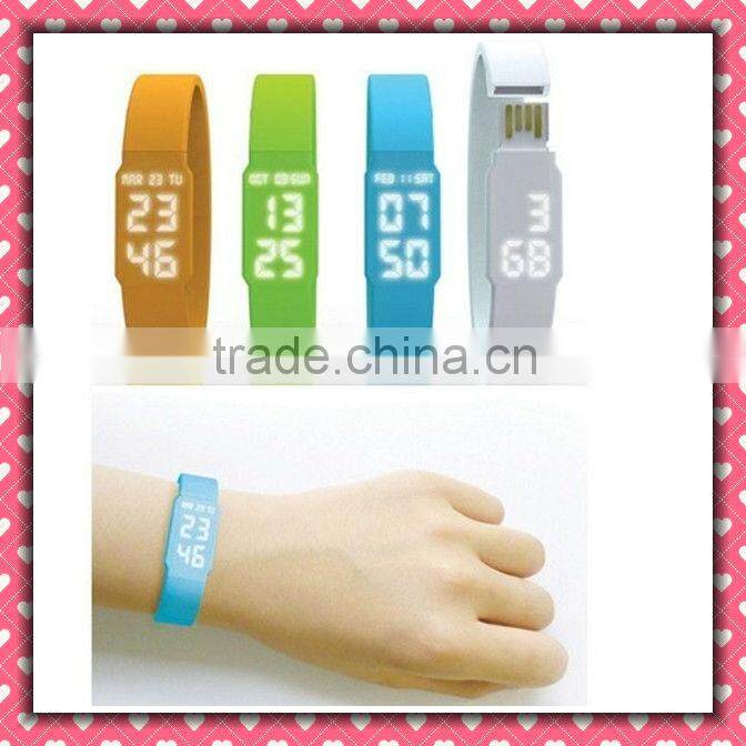 8gb-32gb Kongst Promotional watch usb,led watch usb flash drive,wristband
