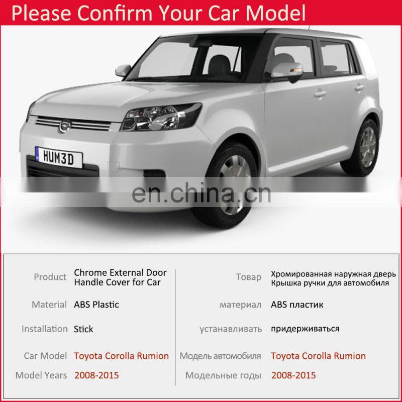 for Toyota Corolla Rumion Rukus 2008 2009 2010 2011 2012 2013 2014 2015 Chrome Door Handle Cover Trim Car Styling Accessories