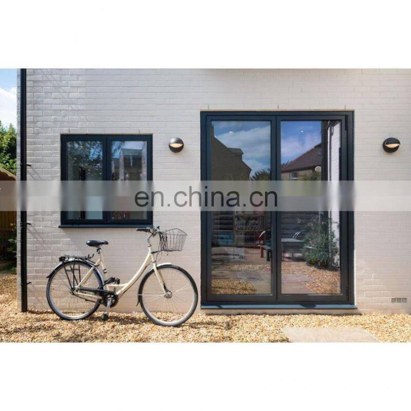 Thermal break Double Glazed Swing Door and Window Aluminum Casement Doors for House