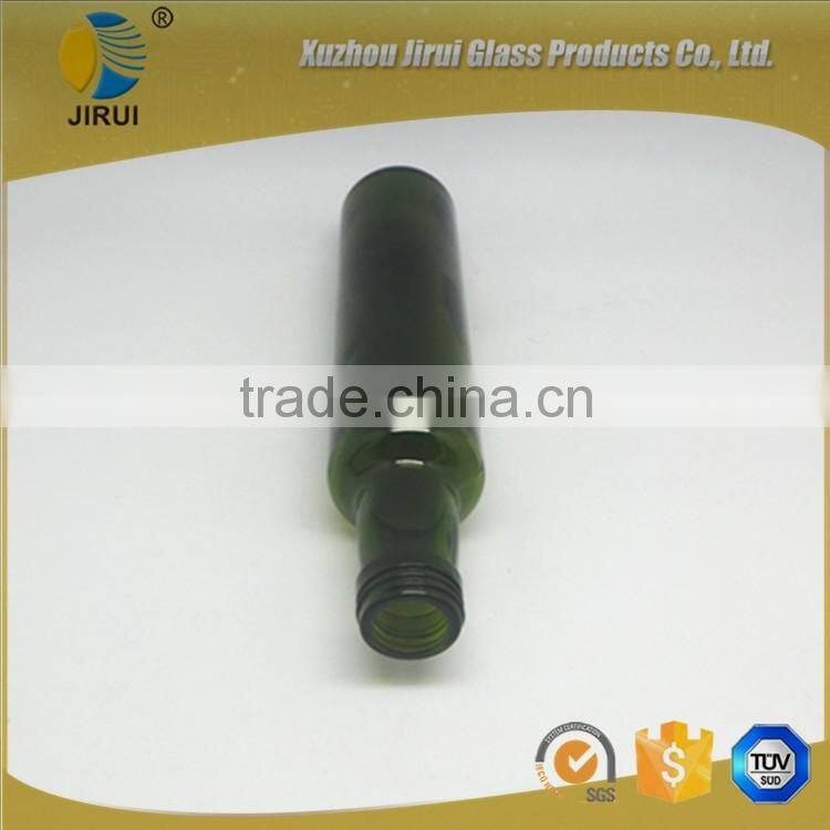 250ml round dark green glass bottles for olive oil