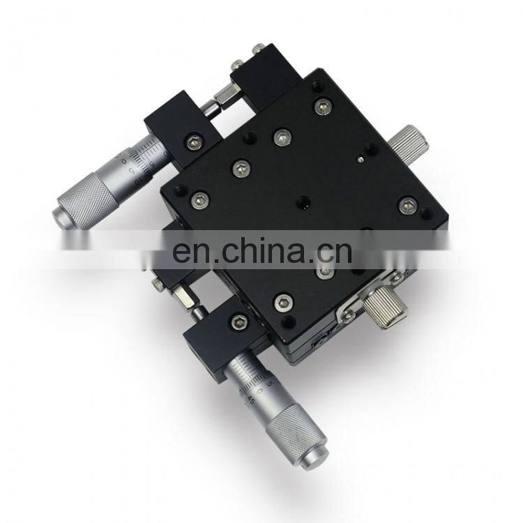 High Precision 60*60mm XY Axis Displacement Platform Trimming Station Sliding Table Manual linear stage