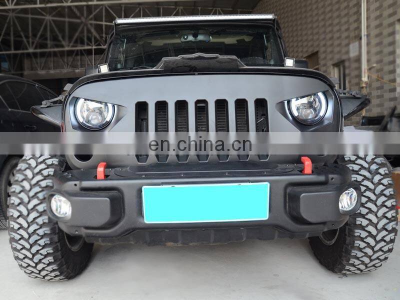Maiker Auto front grille with mesh grill For Jeep wrangler JK 07+ ABS grille for Jeep wrangler