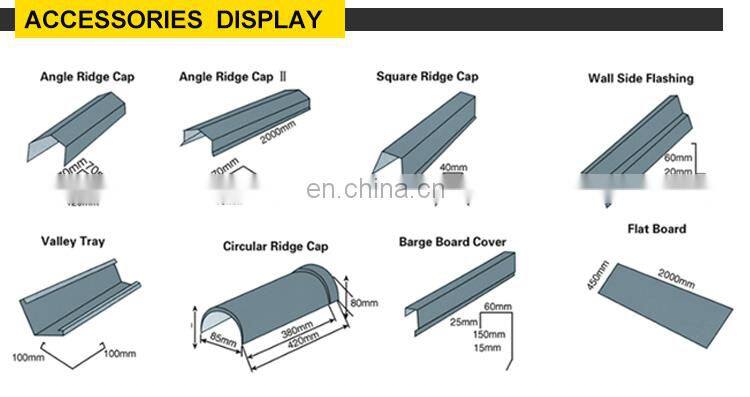Roofing tiles chip stone coated metal roof tile rooftop stone coated roofing tile