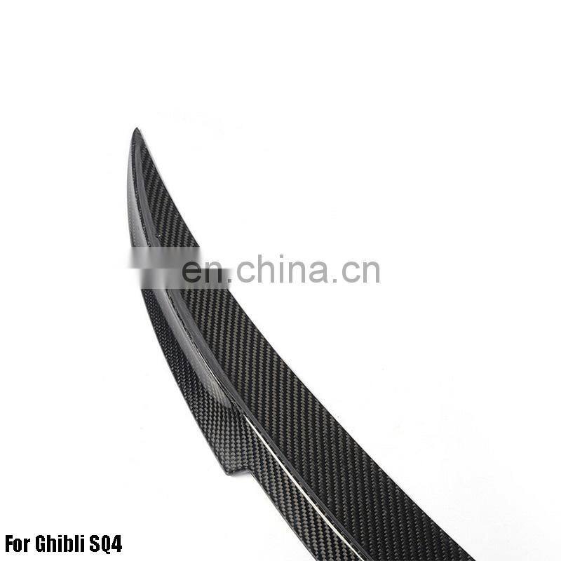 Carbon Fiber Spoiler Wing For Ghibli SQ4 2014-2017 Rear Spoiler