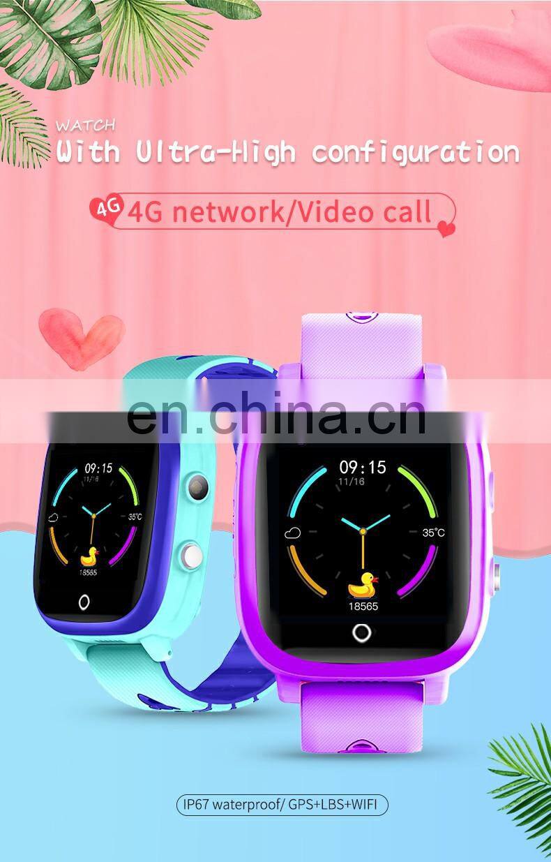 T5 Unisex sim card children smart phone watch GPS wifi tracker video call 4g kids watch for sport
