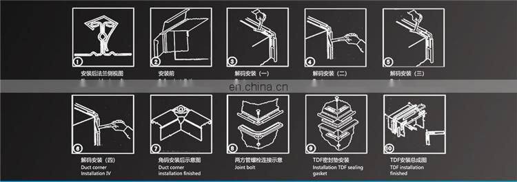 factory HVAC ventilation duct flange making machine T-15 TDC/TDF flange forming machine manufacturer,duct auto line