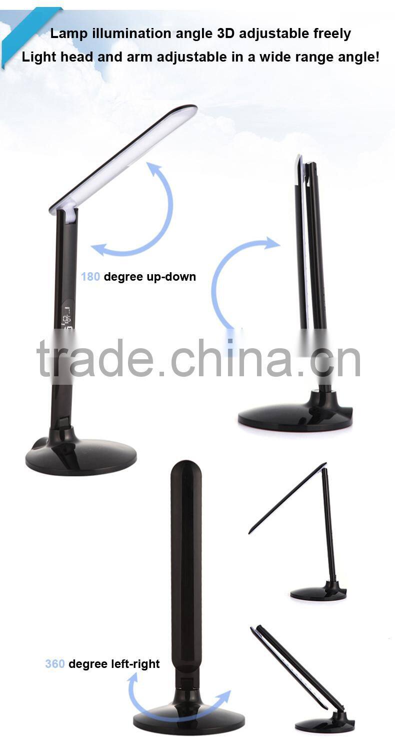 High quality LED desk light warm white 3300K/ cool light 5500K Calendar Power