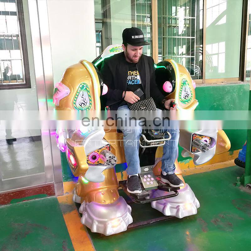 Popular amusement theme park rides fun fair electrical rides walking robot for kids for sale