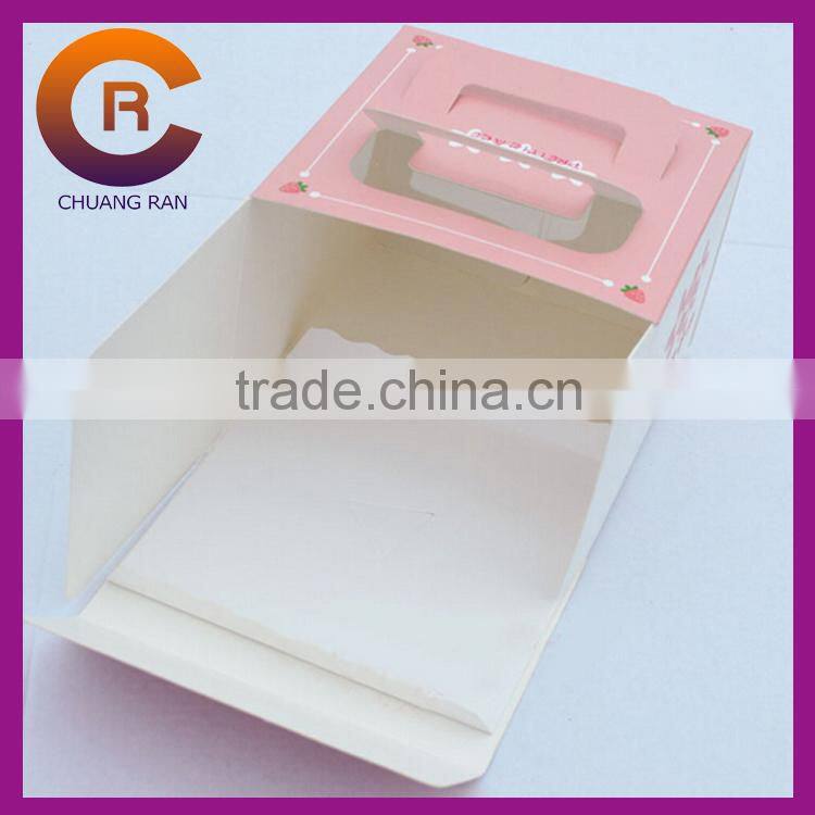 Strong corrugated paper printed custom decorative cake boxes