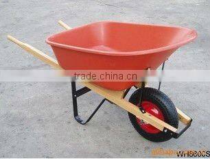 80L heavy duty wheelbarrow WH6600for garden and building with wood handle cheap
