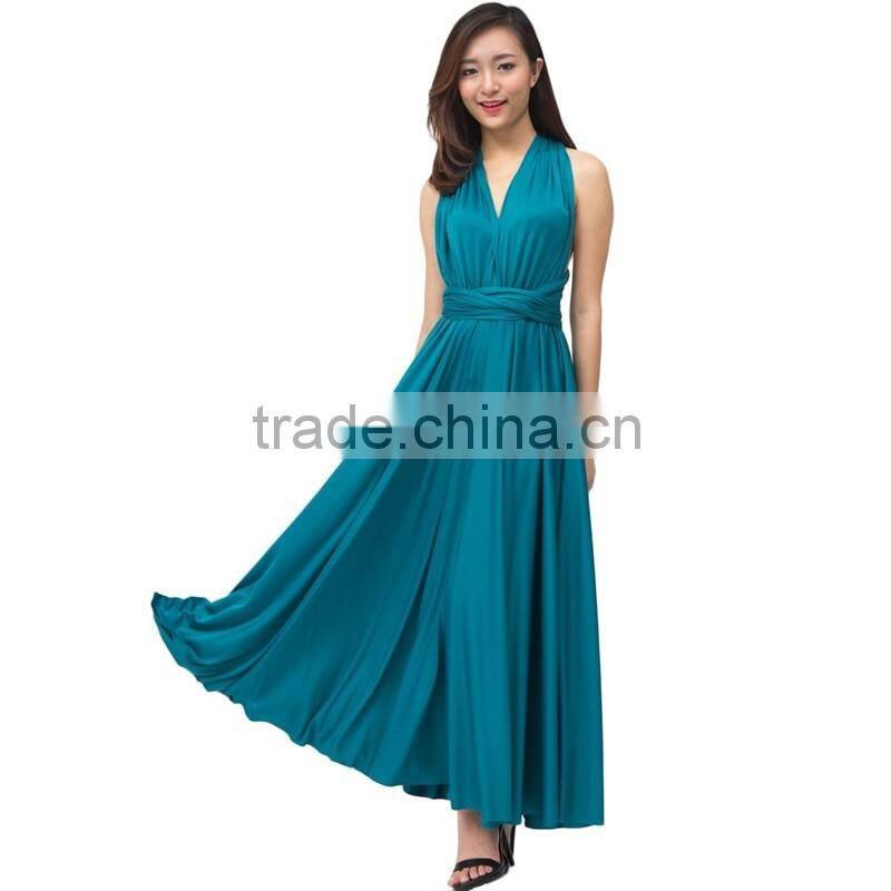 Prom Dress 2016 Round Neck solid color Special Occasion Dress evening dress D248