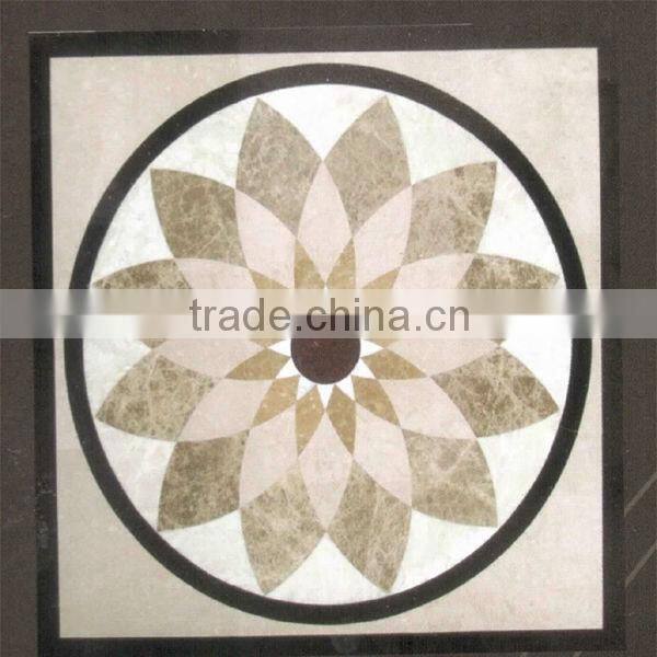 Natural Competitive Floor Waterjet Tile Medallions