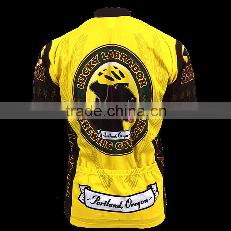 Lucky dog pro team 100% polyester custom team bicycle wear