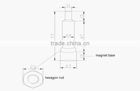 piezo touch sensor glass vibration sensor vibration analysis meter CZ9300 vibration piezo transducer