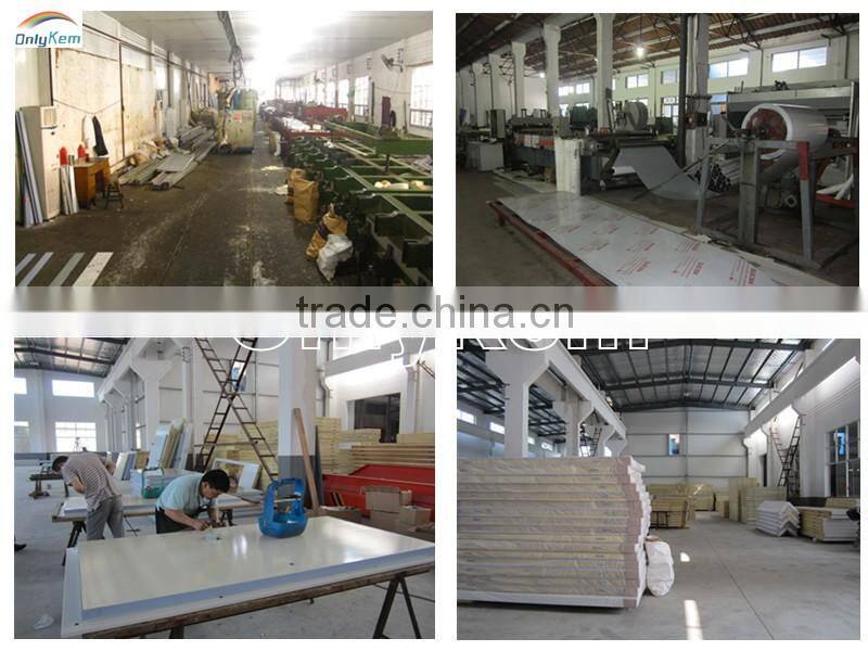 Aluminum 100mm 200mm pu panel cold room, cold room panel with cam lock