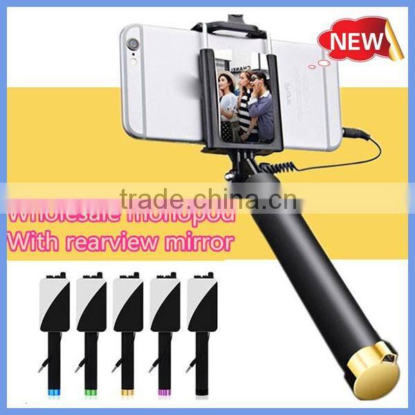 Multifunction Colorful Portable Mini selfie stick monopod for Iphone for Samsung monopod