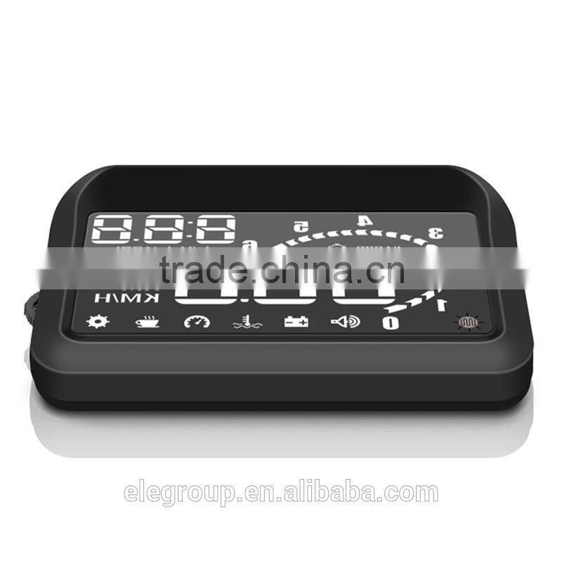Universal Hud Car Head Up Display System Fuel Consumption Vehicle-Mounted OBD II HUD
