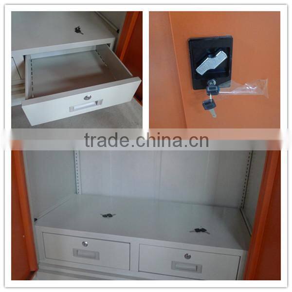 3 door steel almirah cabinet