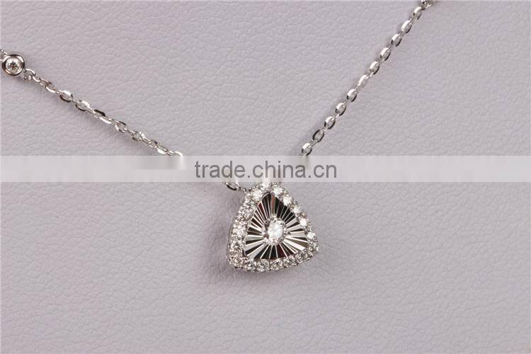white gold Plated Fashion Pendant Advertisiing Necklace Jewelry Set Models