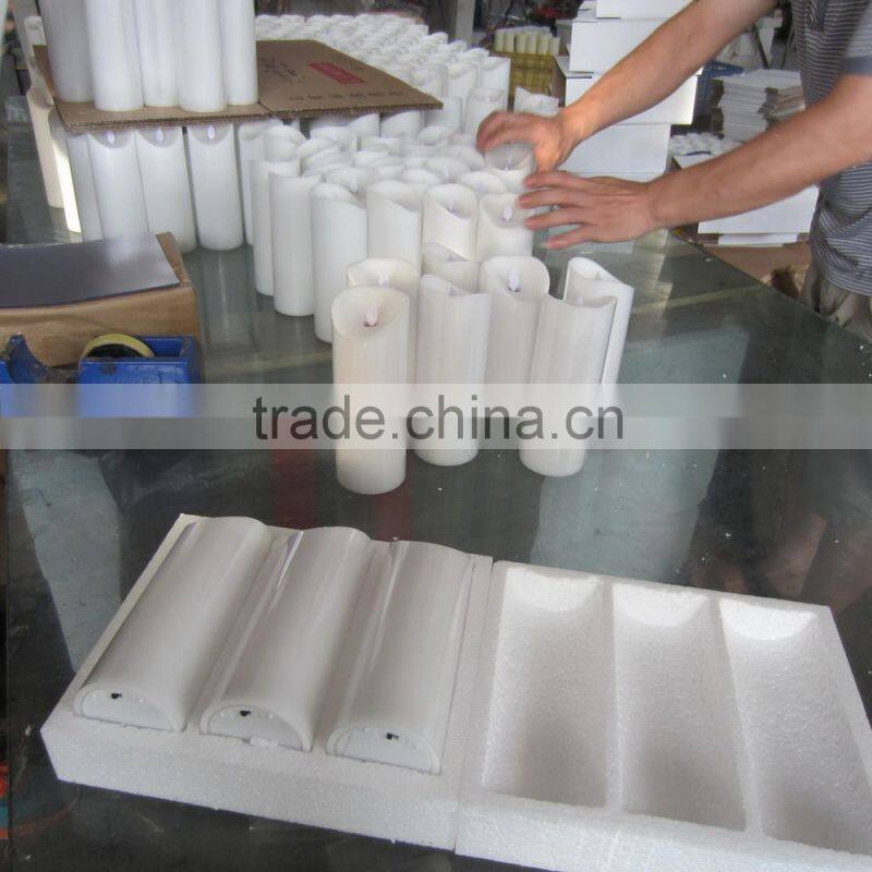 wax led pillar candle