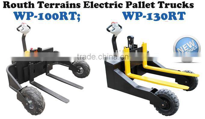 2014 shanye electric pallet stacker rough terrain lift trucks