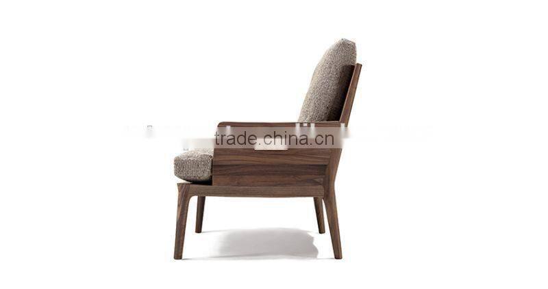 Wood frame linen sofa Modern living room furniture Guangdong sectional sofa design