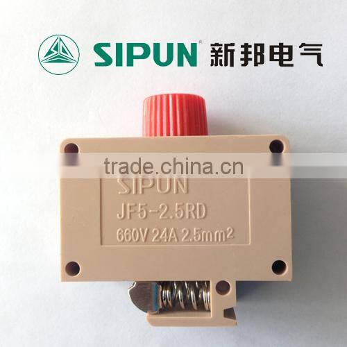 JF5 2.5mm fuse type din rail terminal