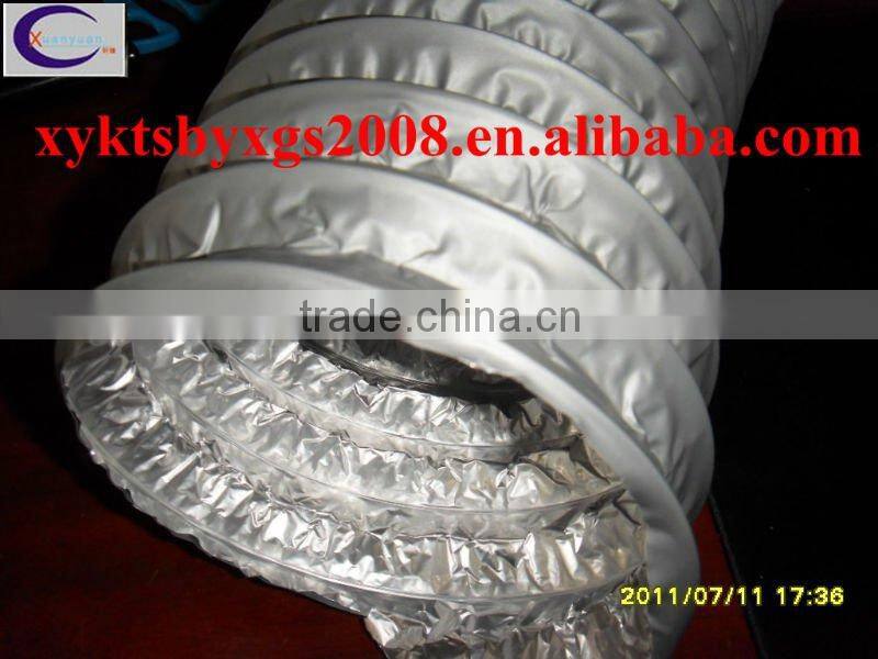 Reinforced aluminum pvc air duct drying applications