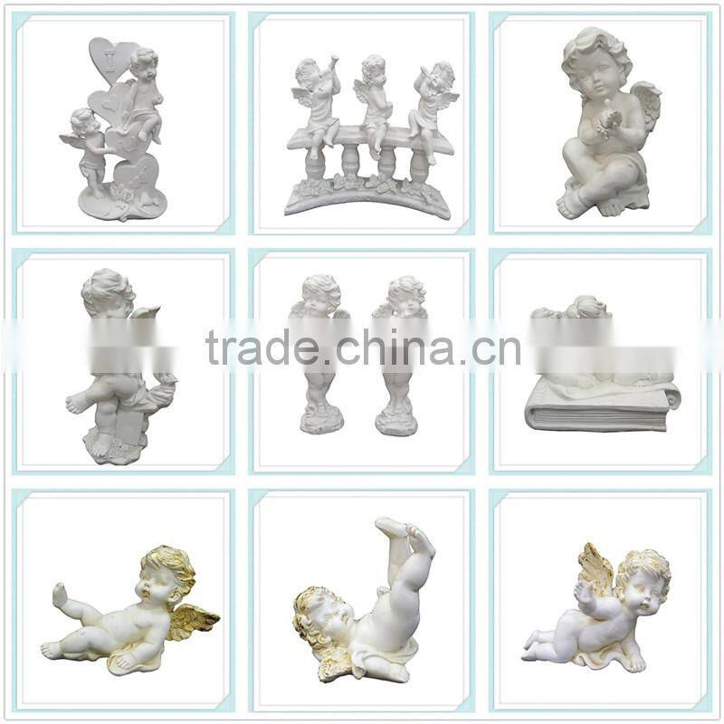 decorative sitting polyresin cherub