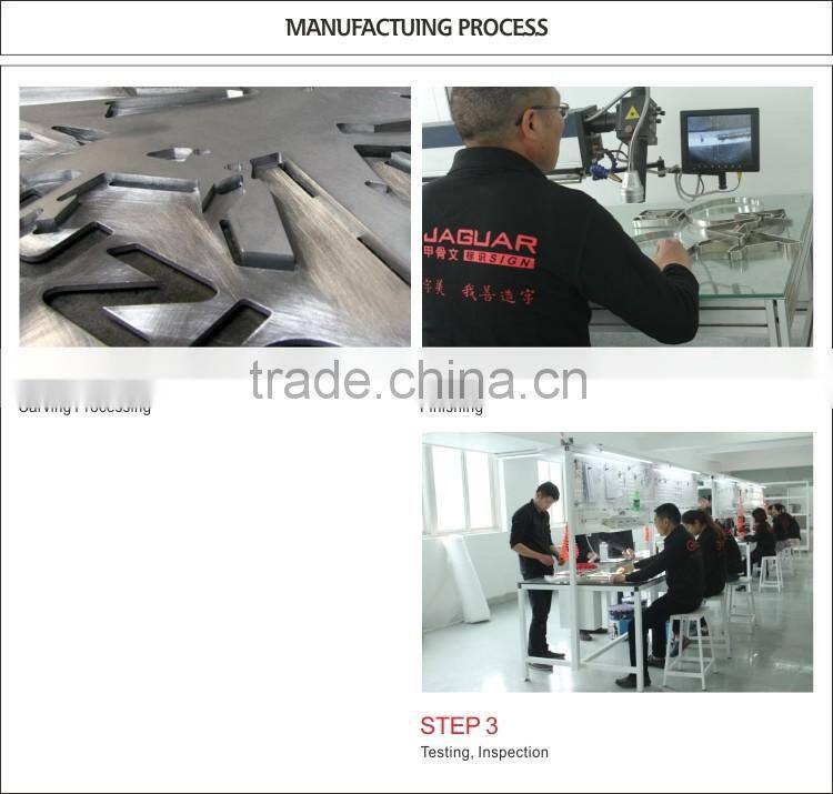 Profeesional Manufacturer Jaguar Metal Letter Sign Aluminum Channel Letter Trim Cap