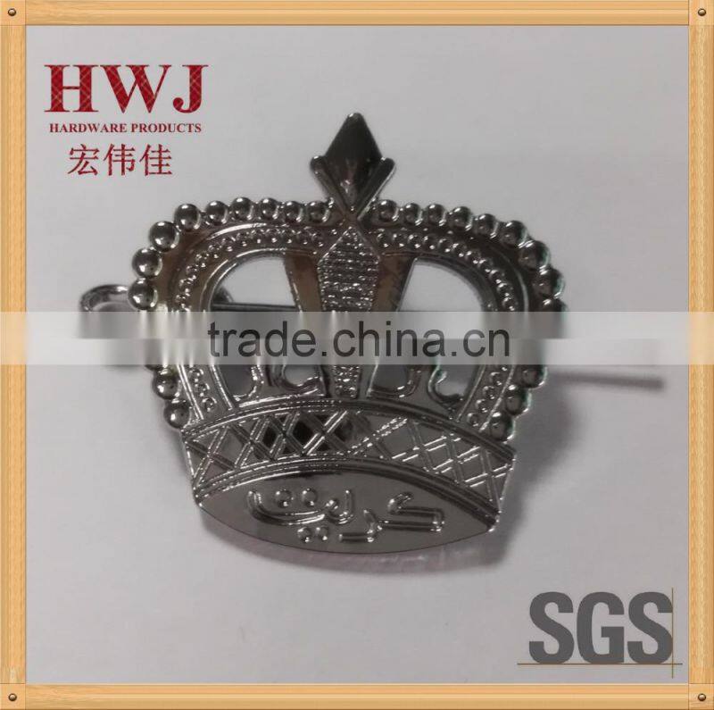 chrome plating custom made metal badge