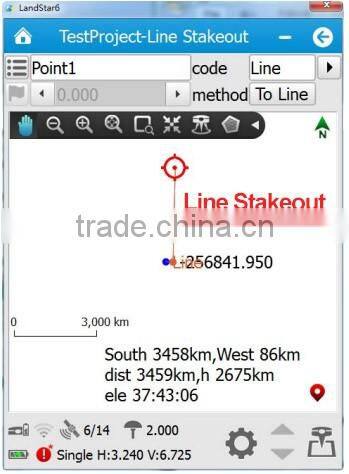 CHC RTK survey software LandStar6.0 Point survey Land survey