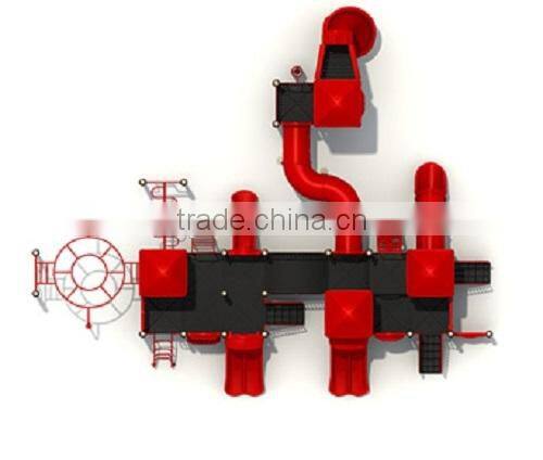 Safety and High Quality Children Used Outdoor Playground Equipment,Playground Tube Spiral Slides