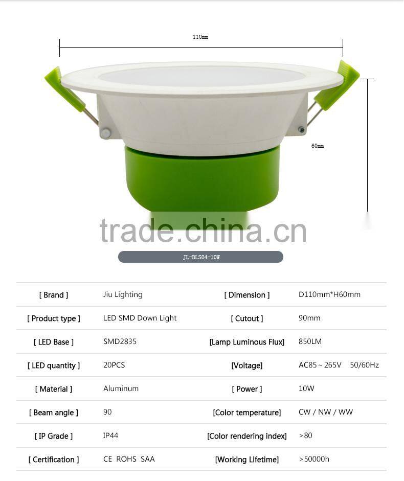 2016 elegant integrated shape high quality led downlight Wholesale 10W with built-in power supply