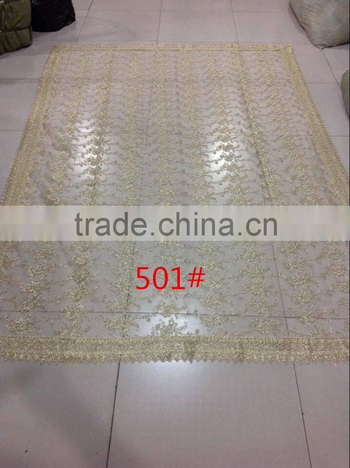 gold tablecloth for wedding /party