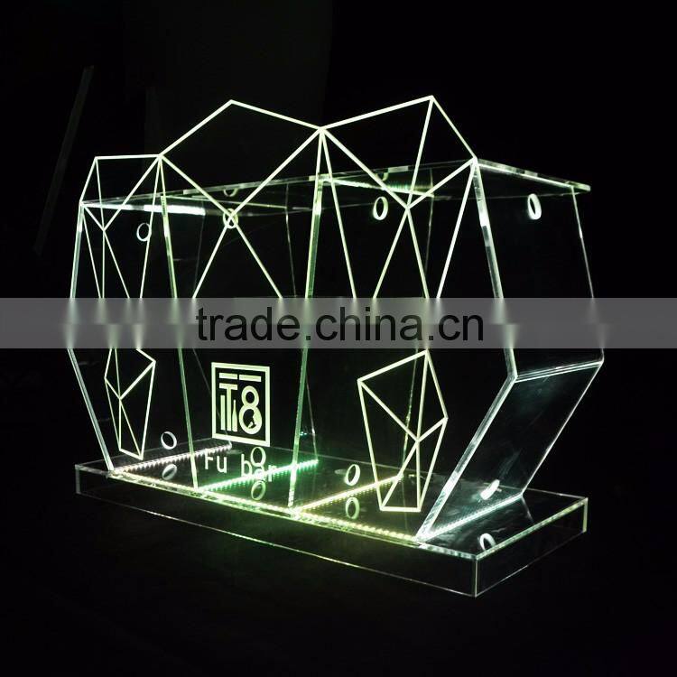 LED night bar table, modern LED sign for night club