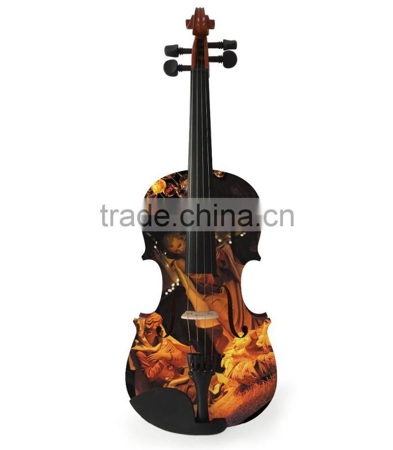 Christmas Theme Art Violin Style Ornament