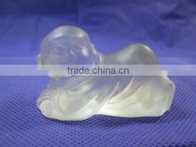 Smoky Quartz carved budda